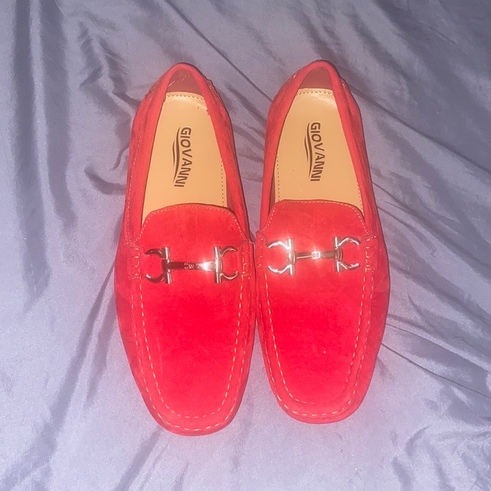 Red dress shoes